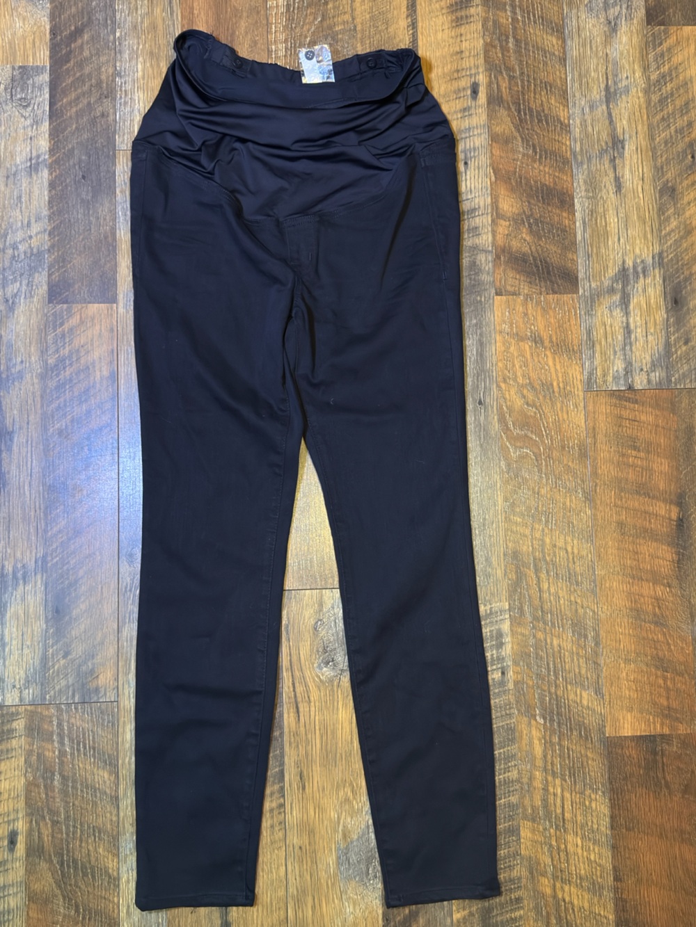 Madewell maternity over the belly skinny jeans black 27 NWT